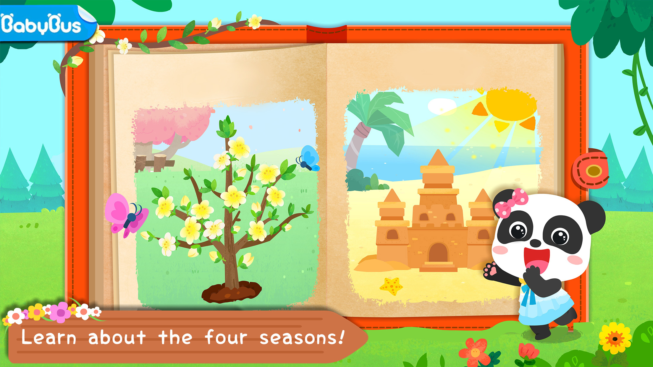 اسکرین شات 1 بازی Baby Panda's Four Seasons