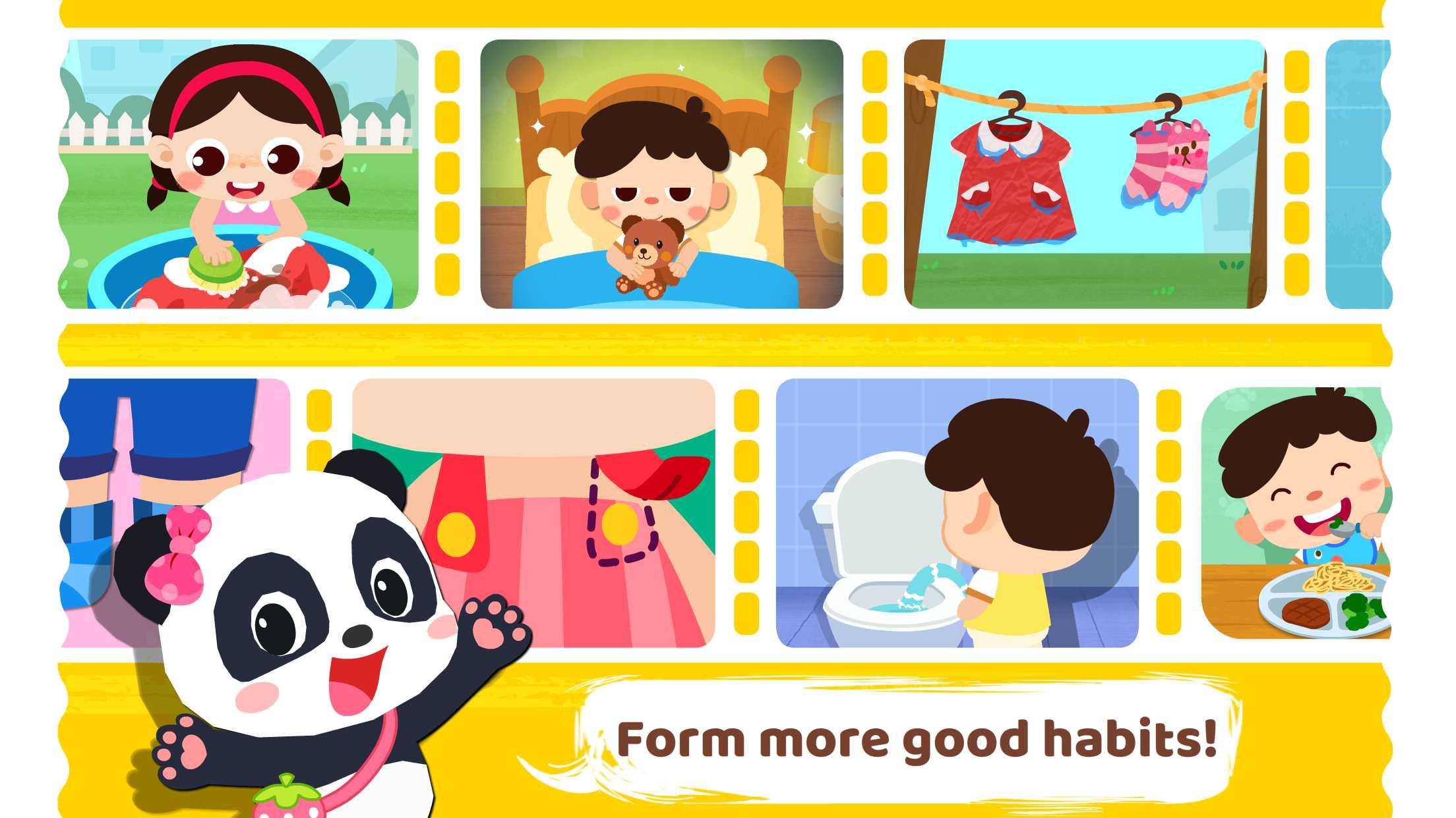 اسکرین شات 5 بازی Baby Panda's Daily Habits