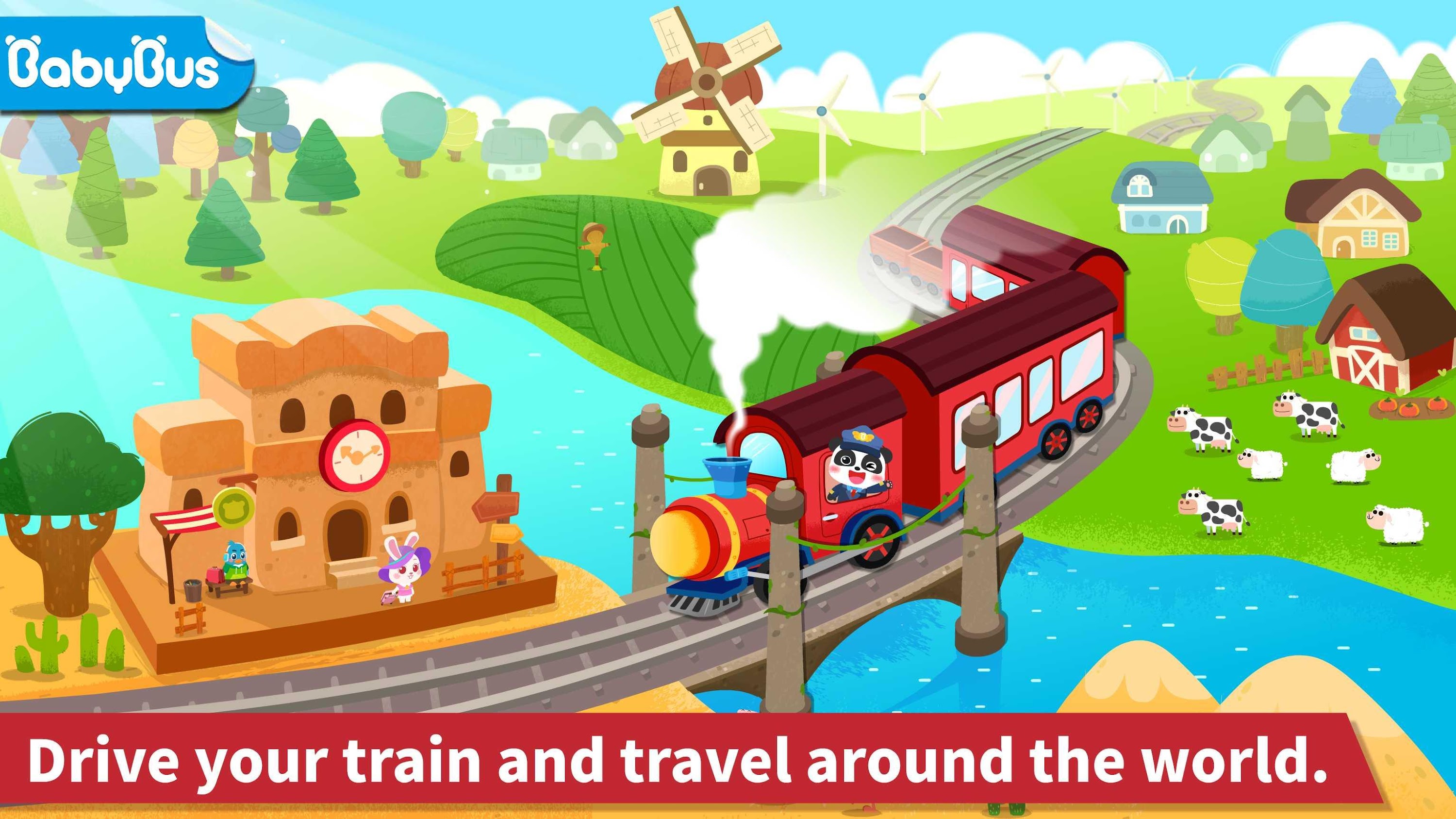 اسکرین شات 1 بازی Baby Panda's Train
