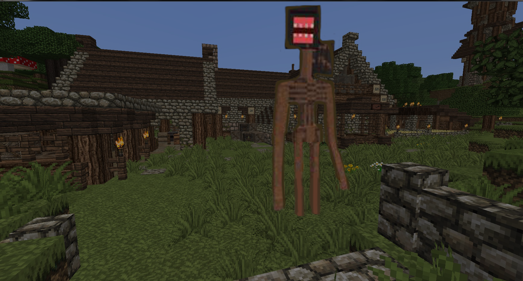 اسکرین شات 1 بازی Siren Head Mod for Minecraft
