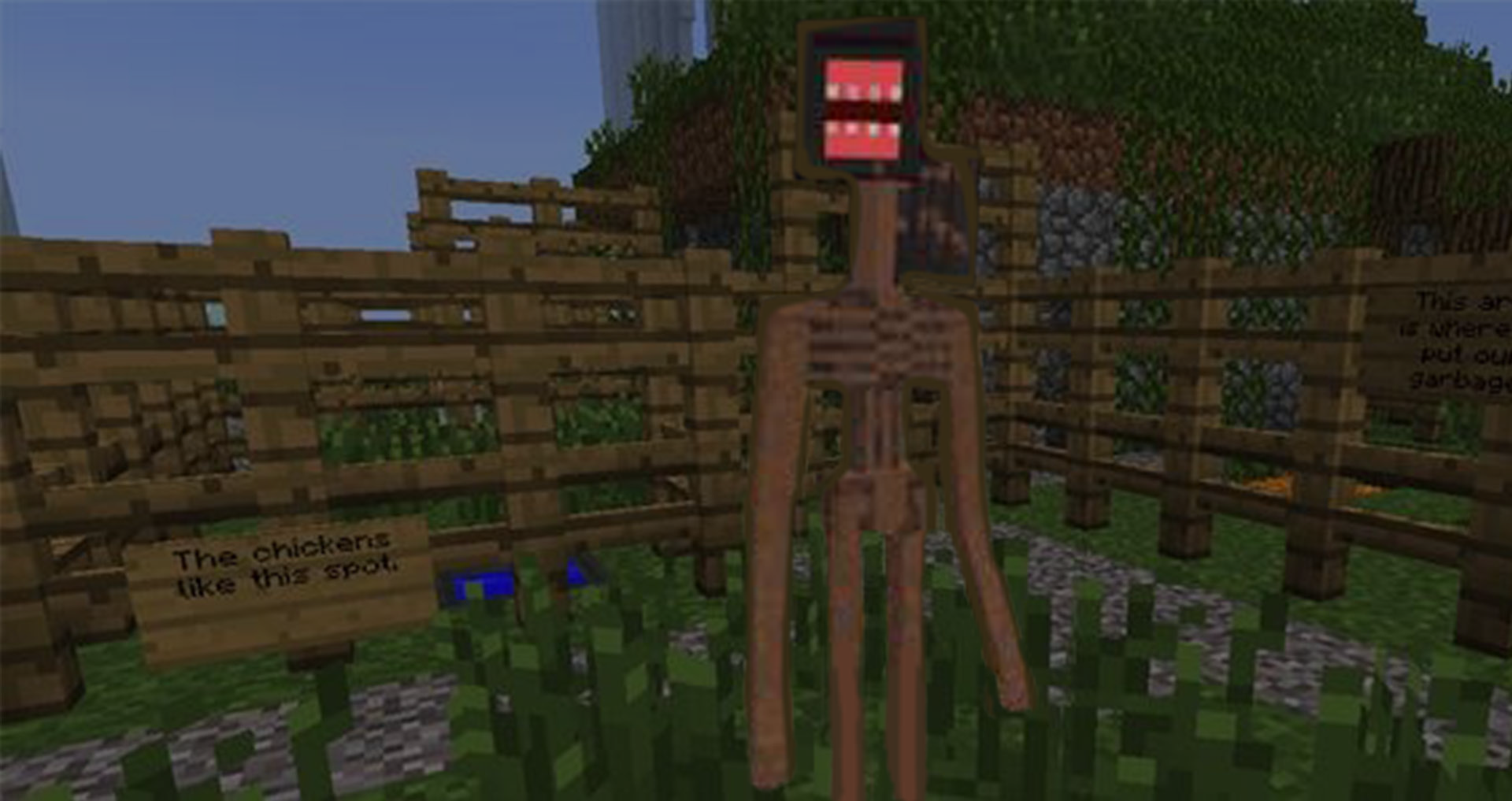 اسکرین شات 4 بازی Siren Head Mod for Minecraft