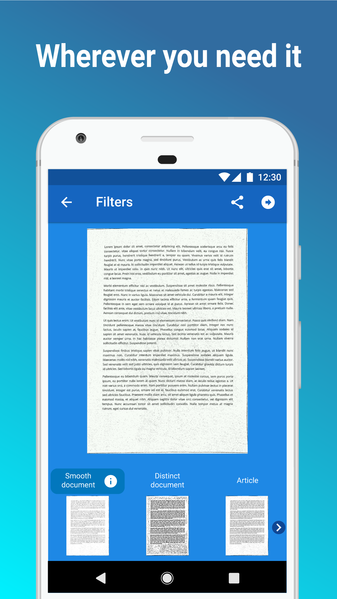 اسکرین شات 3 برنامه Document Scanner