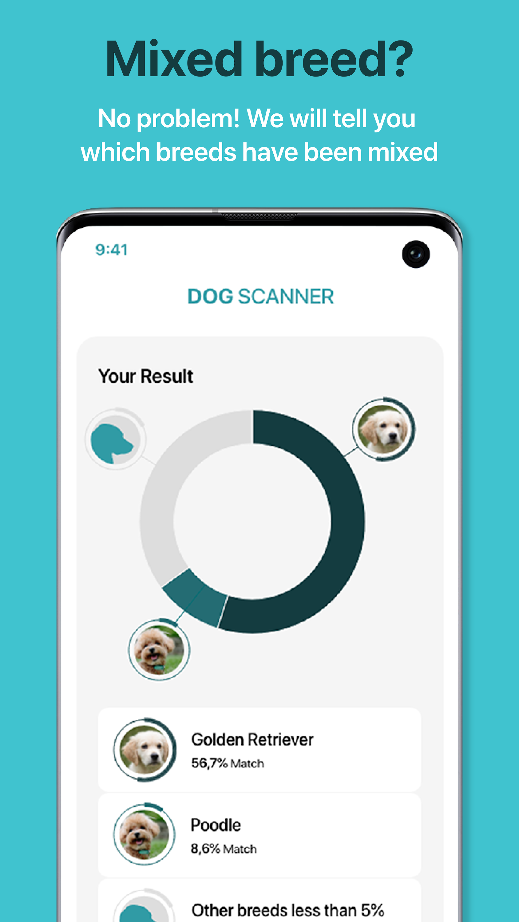 اسکرین شات 2 برنامه Dog Scanner: Breed Recognition