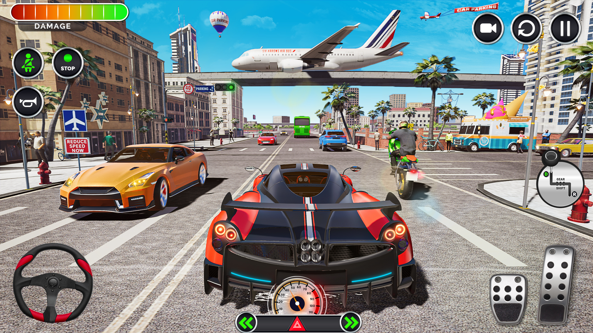 اسکرین شات 1 بازی Car Games: City Driving School