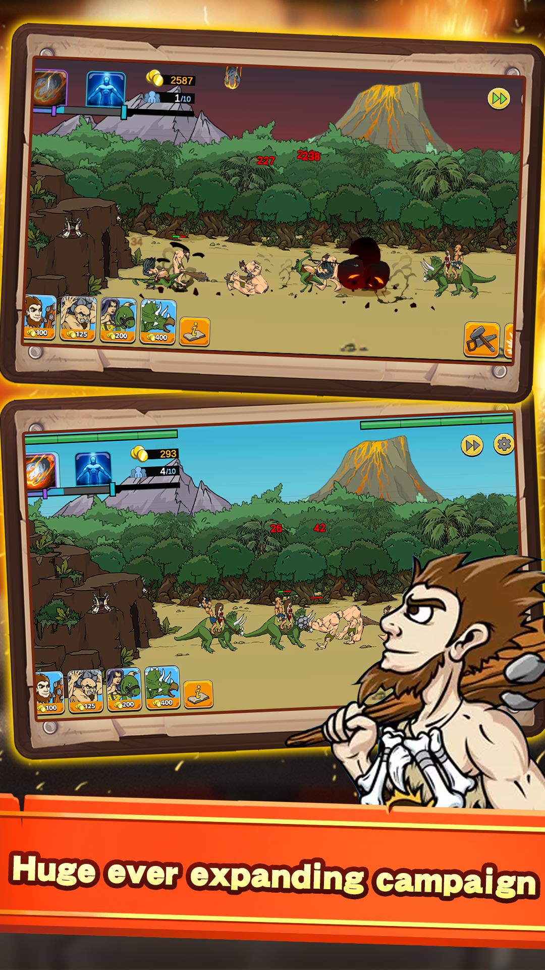 اسکرین شات 1 بازی Caveman War Battle