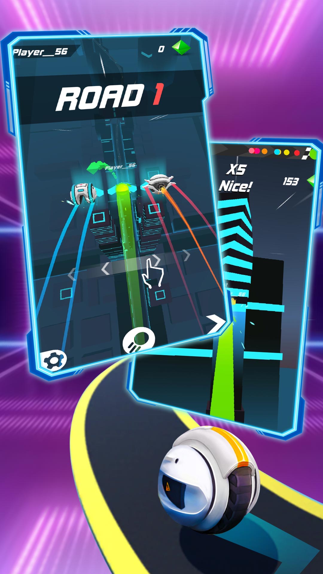 اسکرین شات 1 بازی Sky Ball Going