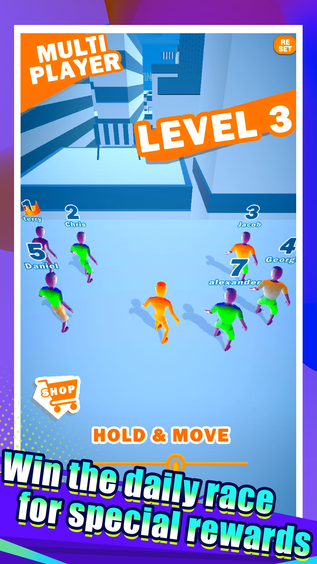 اسکرین شات 1 بازی Stickman Parkour Race