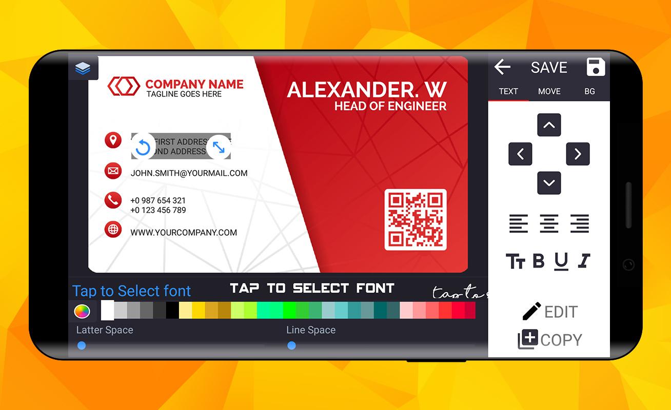اسکرین شات 3 برنامه Ultimate Business Card Maker