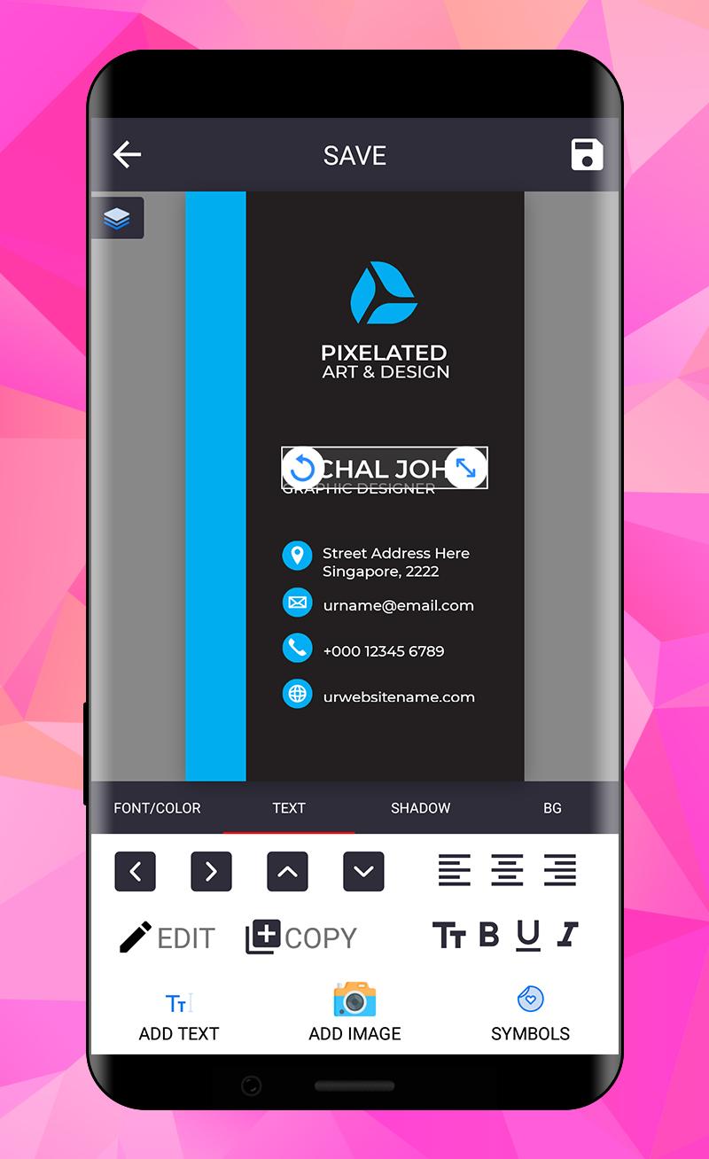 اسکرین شات 8 برنامه Ultimate Business Card Maker