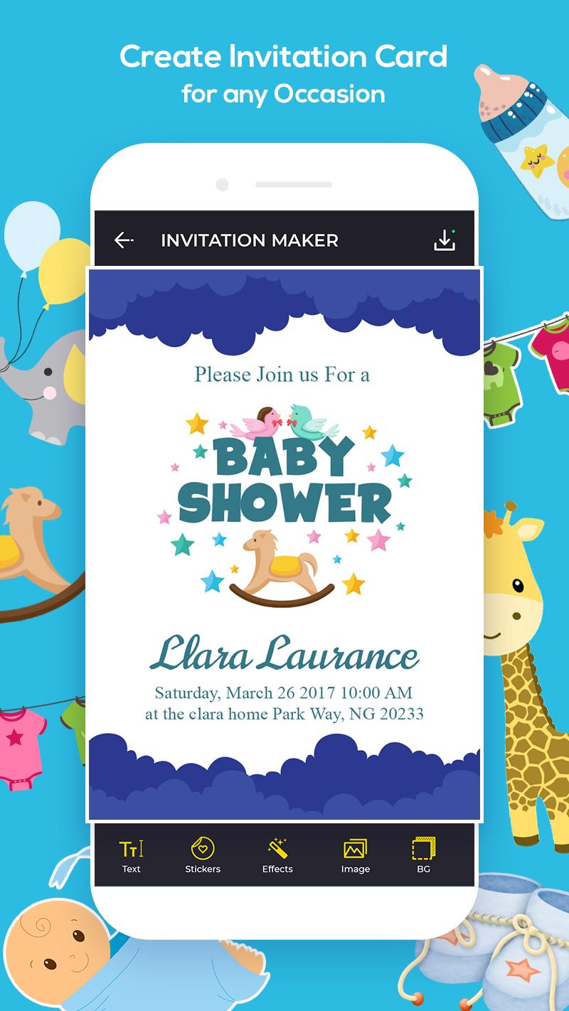اسکرین شات 3 برنامه Invitation Maker, Ecards Maker