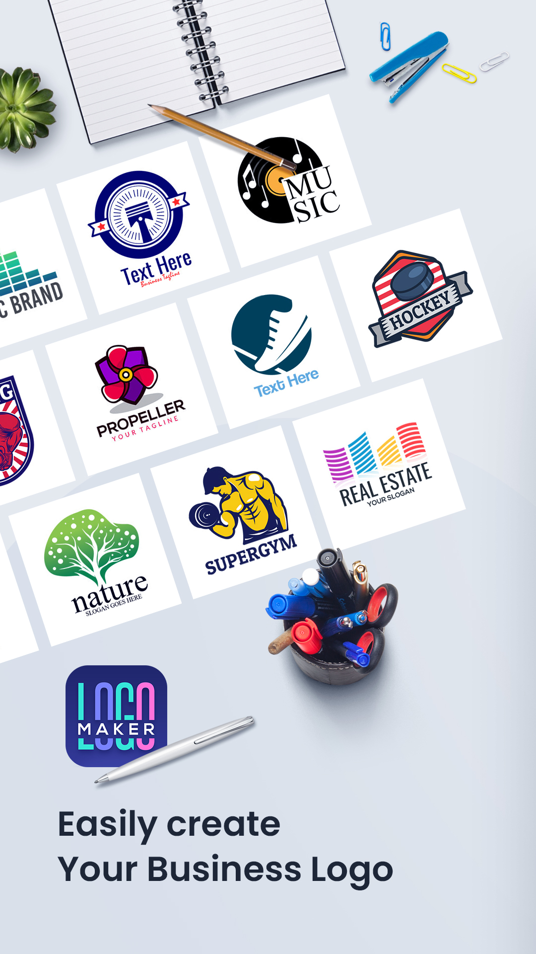 اسکرین شات 1 برنامه Logo Maker & Graphic Design