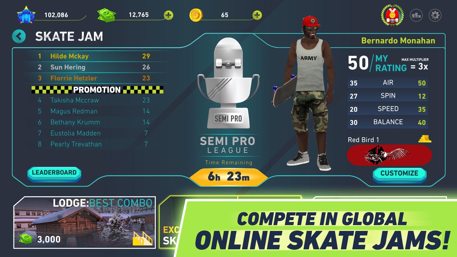 اسکرین شات 1 بازی Skate Jam - Pro Skateboarding