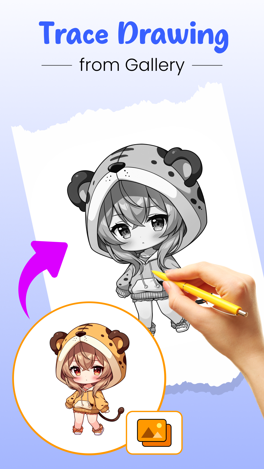 اسکرین شات 4 برنامه AR Drawing Sketch Trace Paint