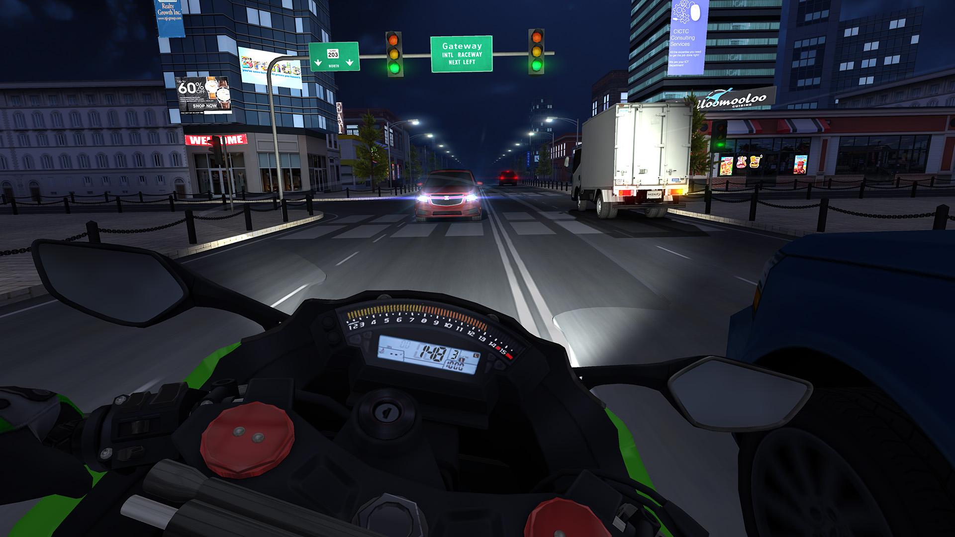 اسکرین شات 3 بازی بازی موتور راننده ترافیک (traffic rider)