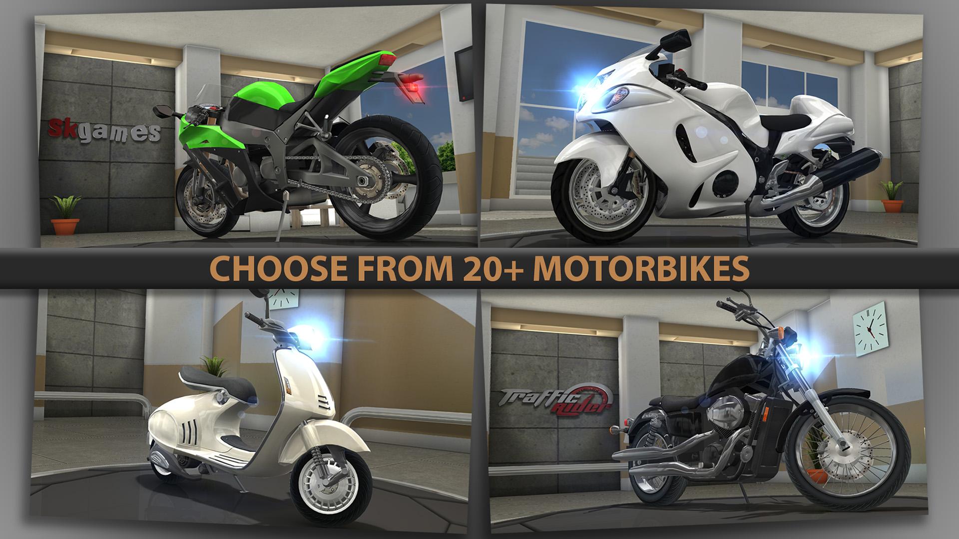 اسکرین شات 5 بازی بازی موتور راننده ترافیک (traffic rider)