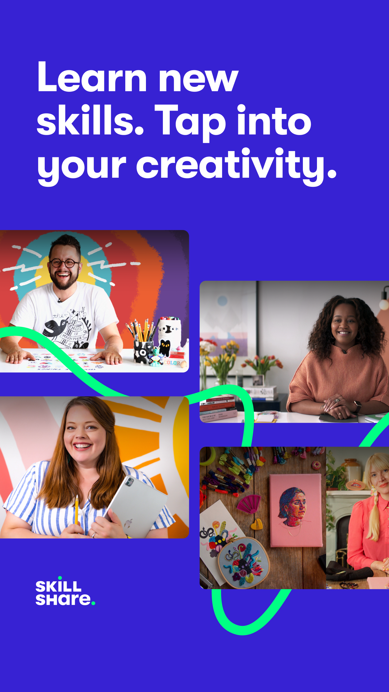 اسکرین شات 1 برنامه Skillshare: Online Classes App