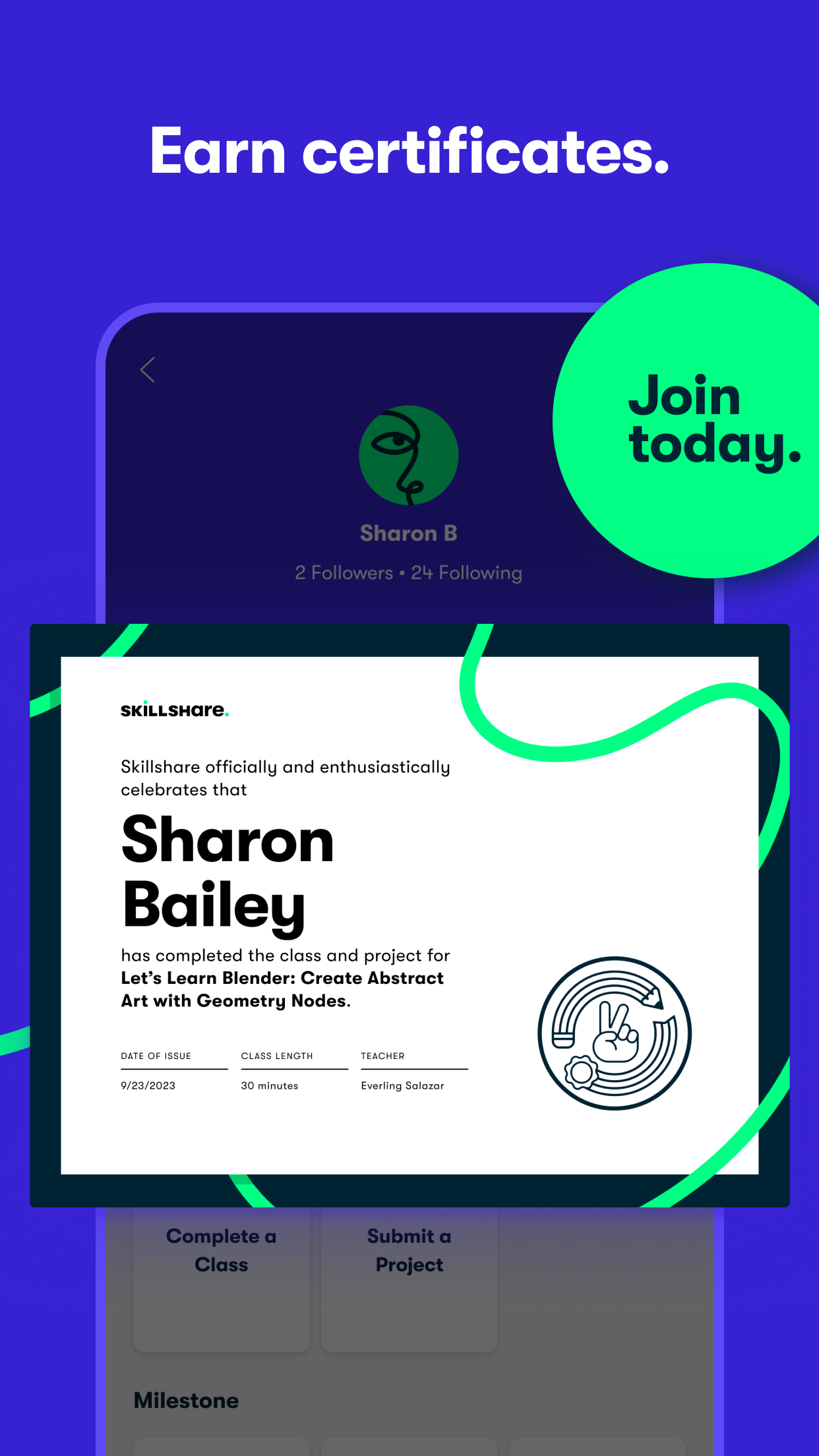 اسکرین شات 6 برنامه Skillshare: Online Classes App