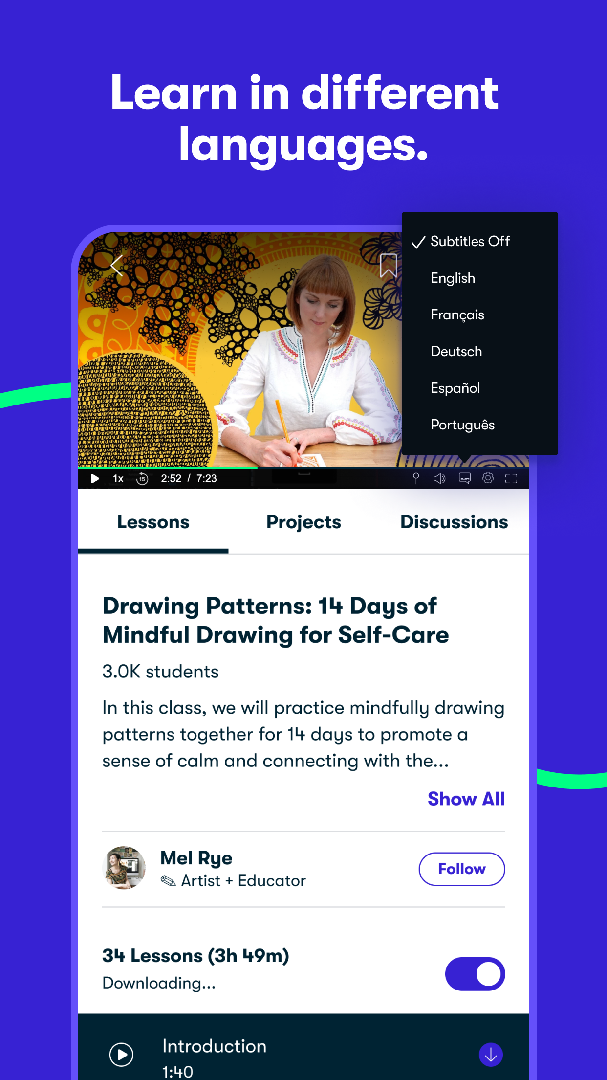 اسکرین شات 5 برنامه Skillshare: Online Classes App