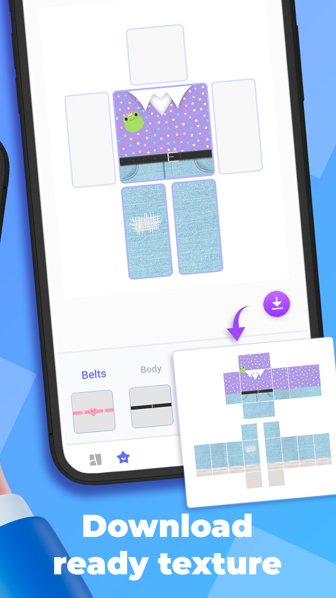 اسکرین شات 3 برنامه Makerblox - Create Skins
