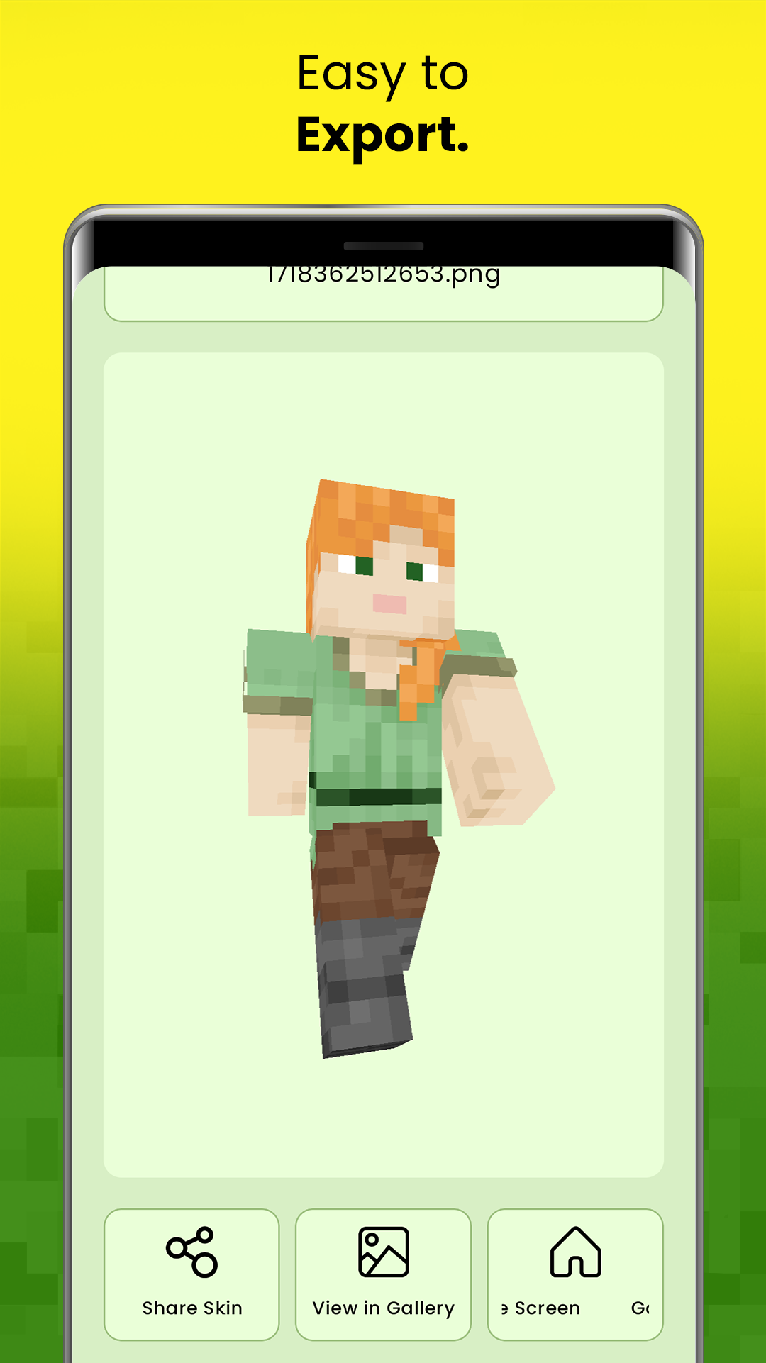 اسکرین شات 6 برنامه Skin Editor For Minecraft