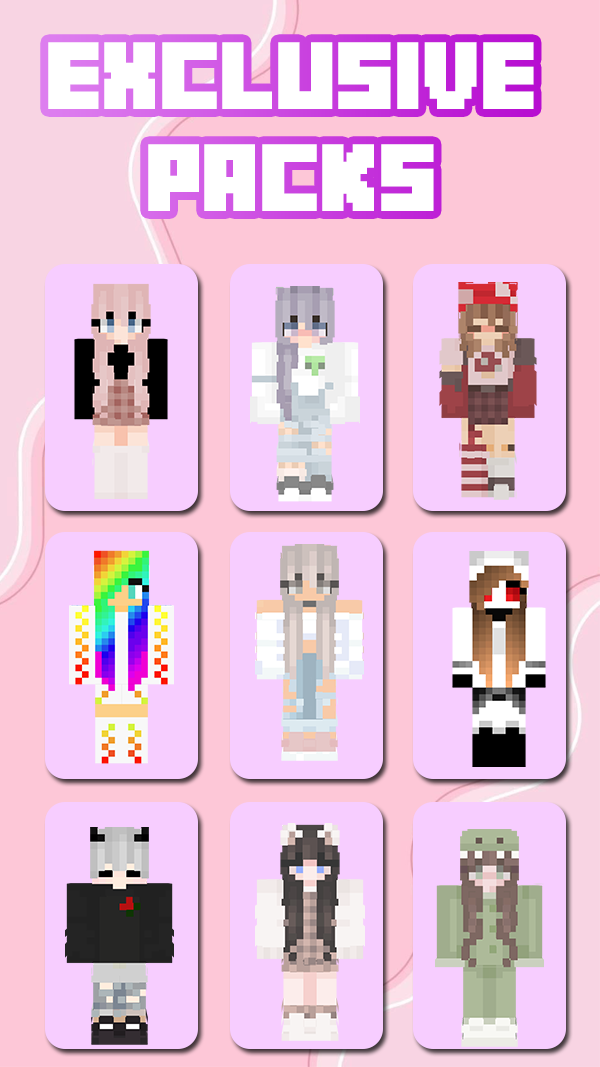 اسکرین شات 3 برنامه Girl Skins for Minecraft