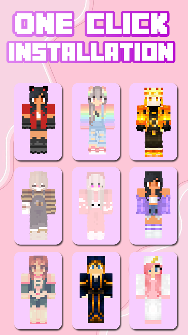 اسکرین شات 2 برنامه Girl Skins for Minecraft