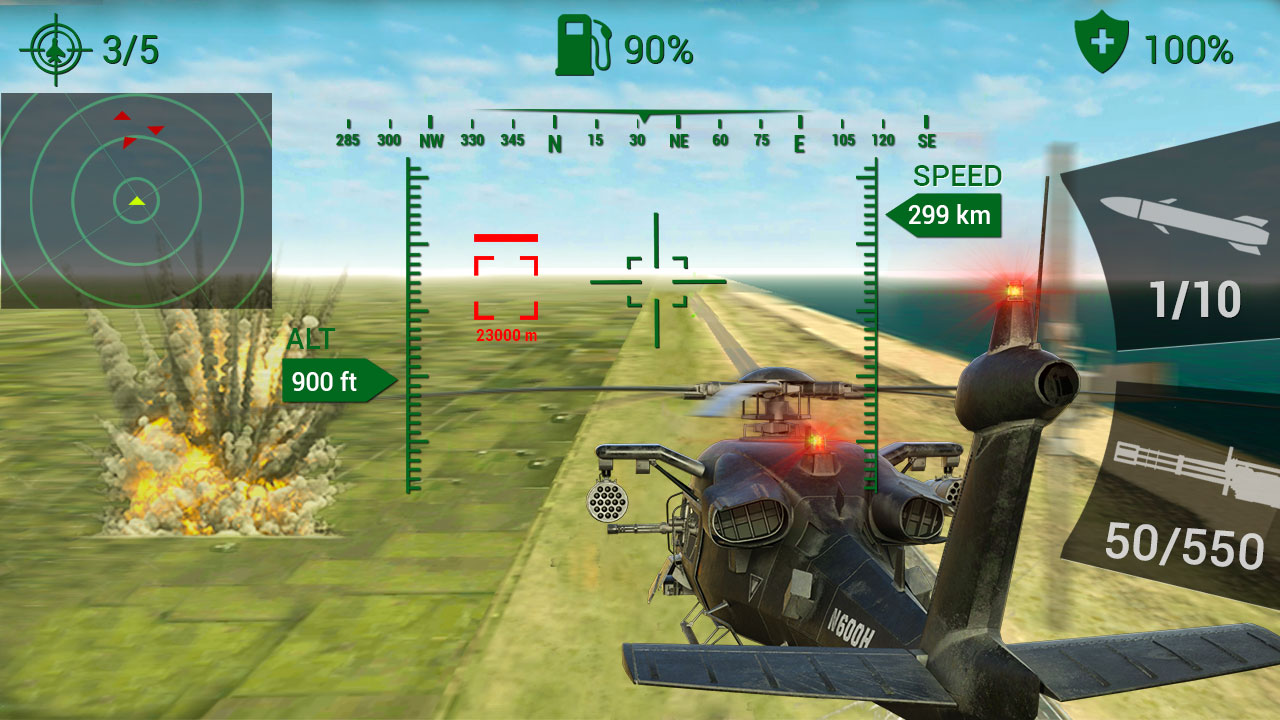 اسکرین شات 7 بازی Gunship Heli War - Simulator