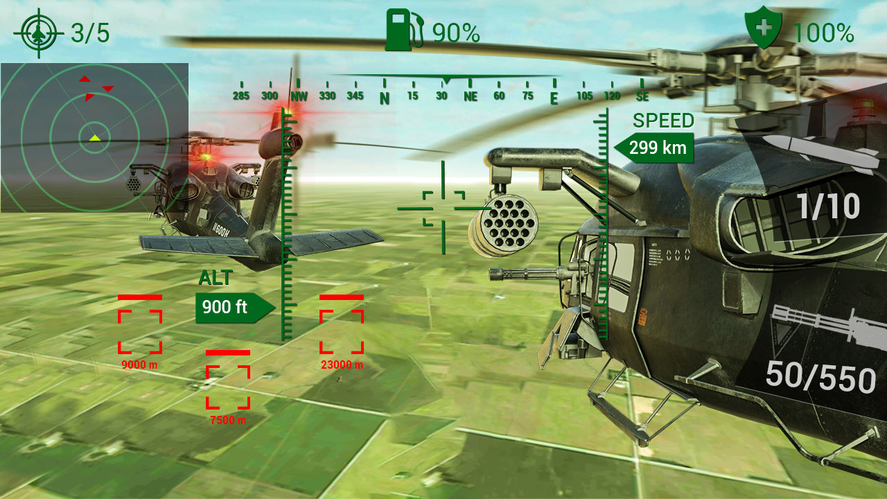 اسکرین شات 4 بازی Gunship Heli War - Simulator