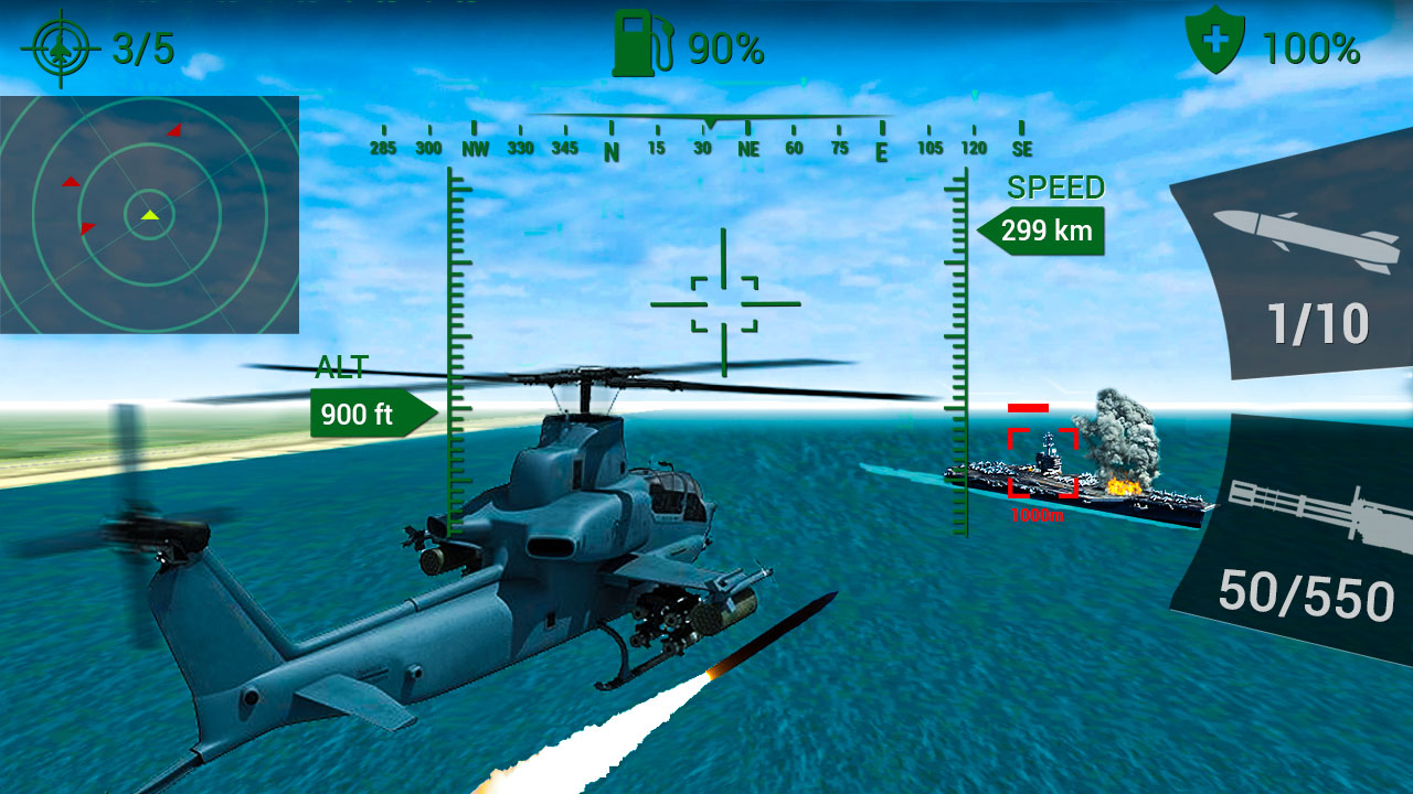 اسکرین شات 6 بازی Gunship Heli War - Simulator
