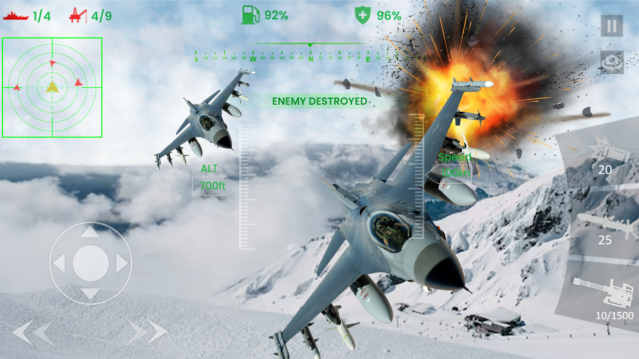 اسکرین شات 6 بازی FlyVRX Fighter Jet - Air Force