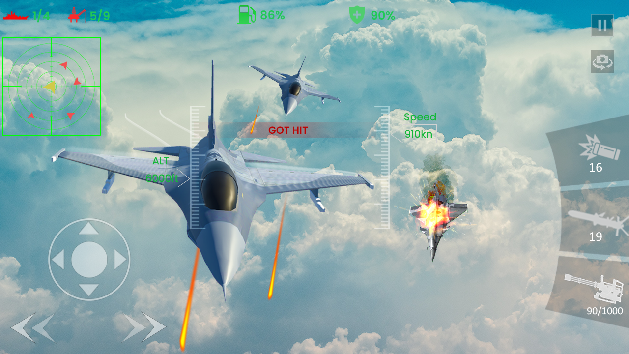 اسکرین شات 4 بازی FlyVRX Fighter Jet - Air Force