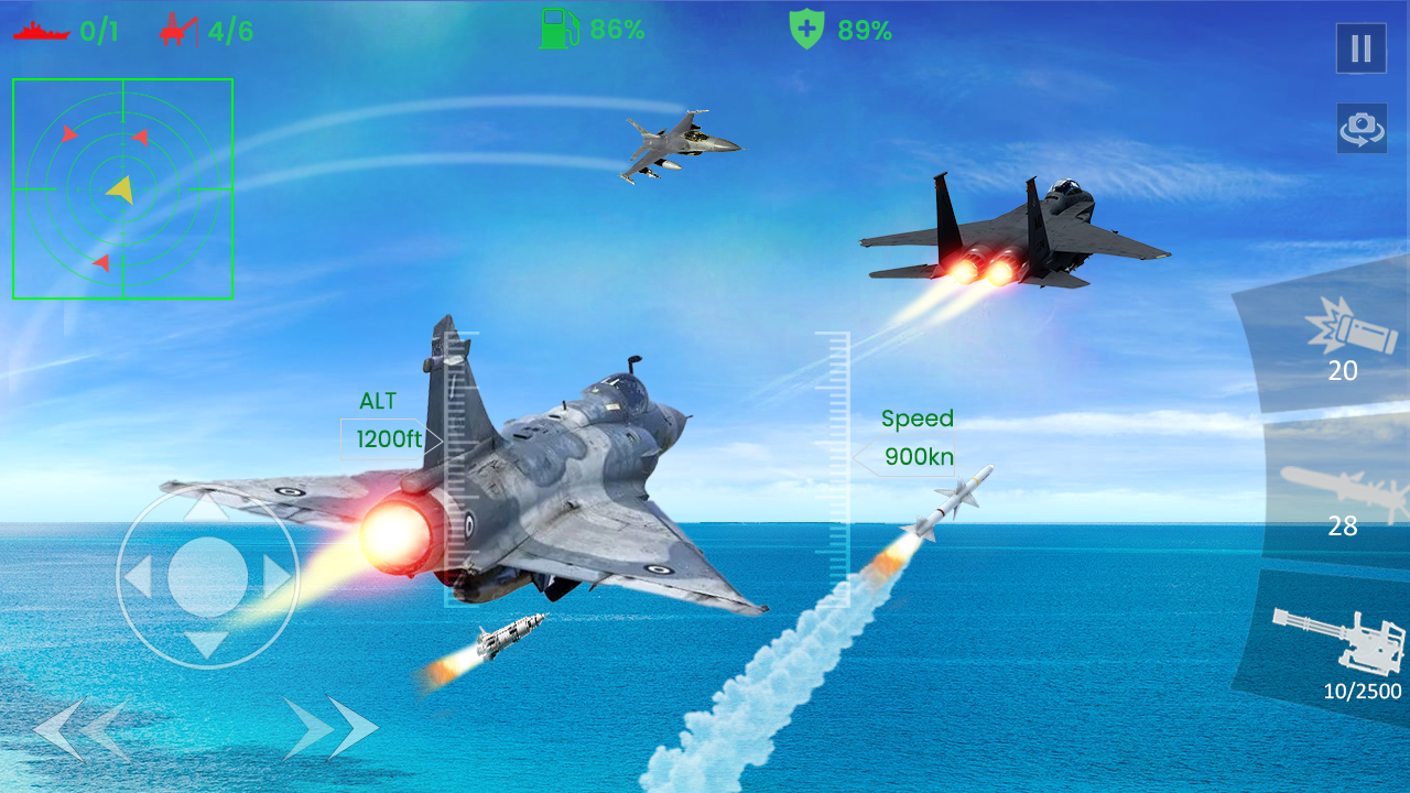 اسکرین شات 3 بازی FlyVRX Fighter Jet - Air Force