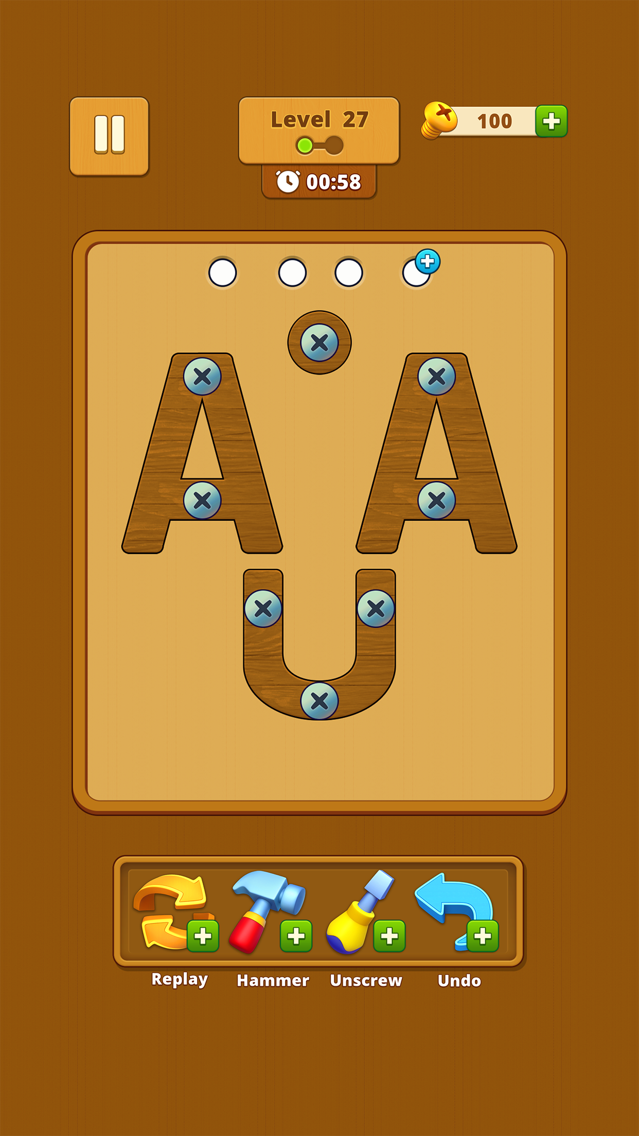 اسکرین شات 4 بازی Screw Wood Nuts : Bolts Puzzle
