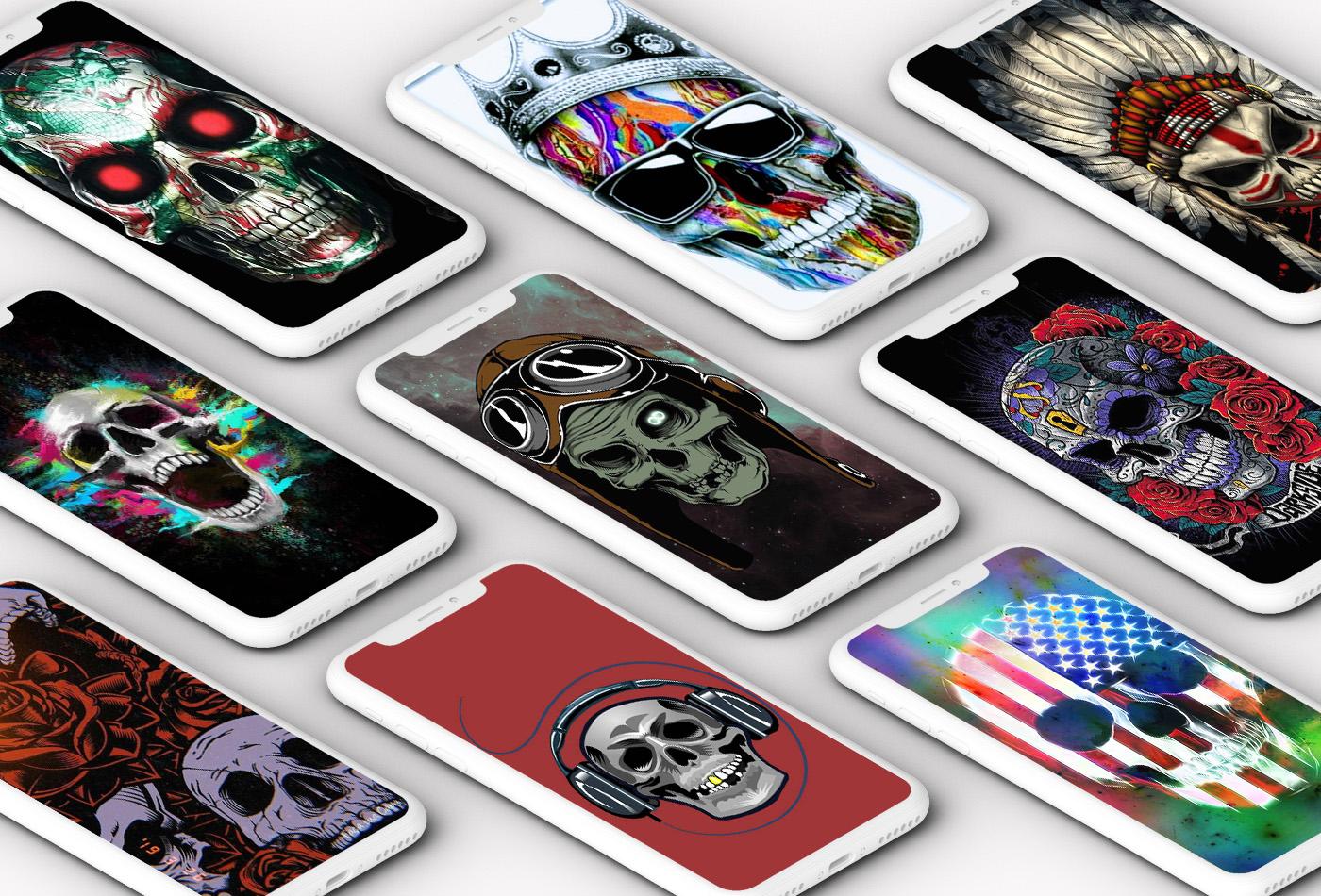 اسکرین شات 1 برنامه Skull Wallpaper