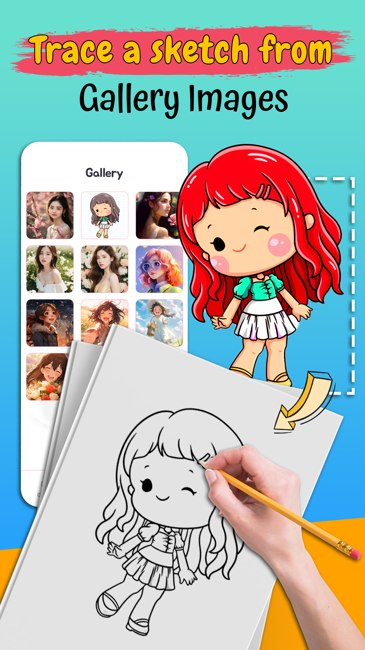 اسکرین شات 4 برنامه AR Drawing Sketch & Art Trace