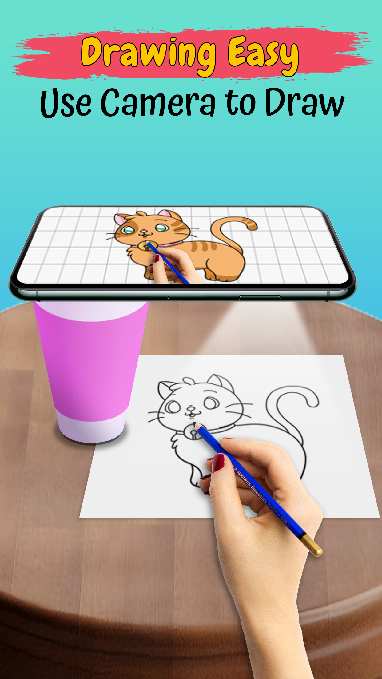 اسکرین شات 1 برنامه AR Drawing Sketch & Art Trace