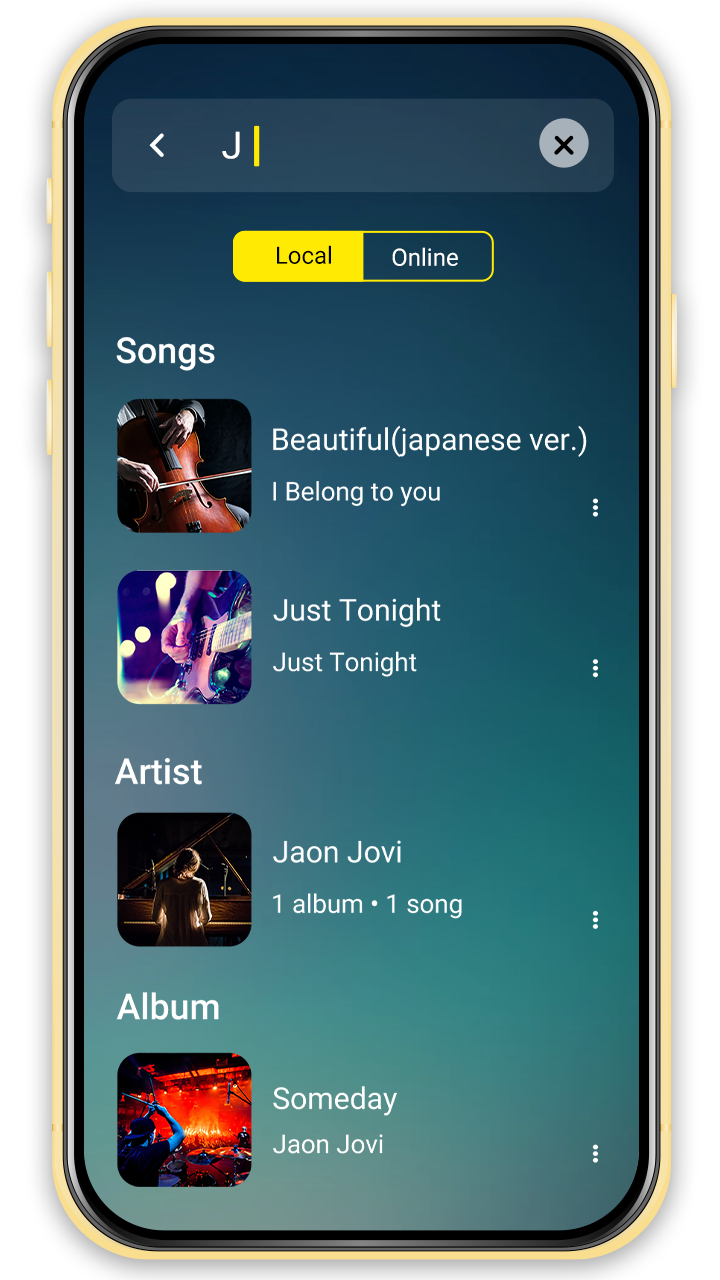اسکرین شات 5 برنامه Music Player - Mp3 Player
