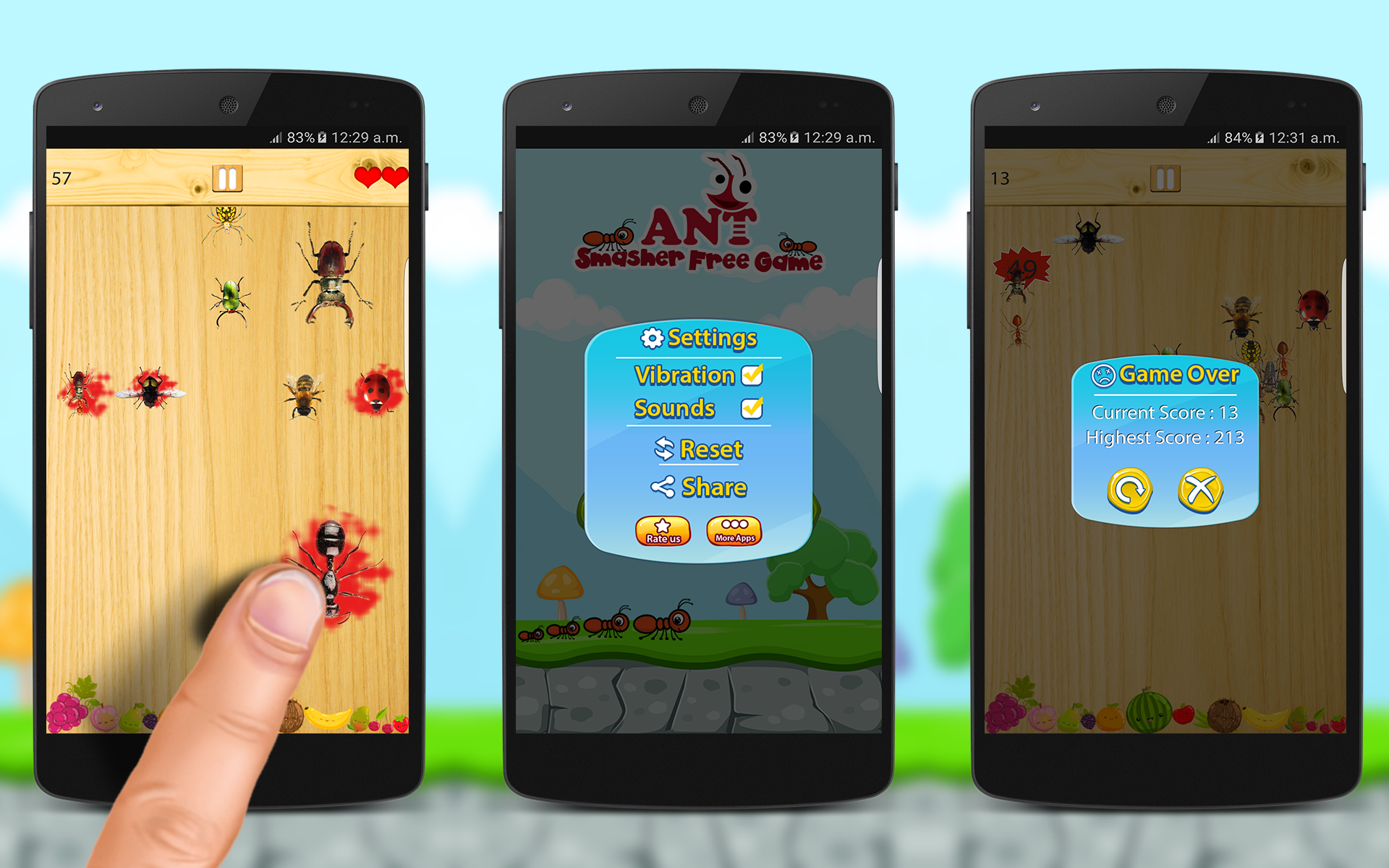 اسکرین شات 1 بازی Ant Smasher Game