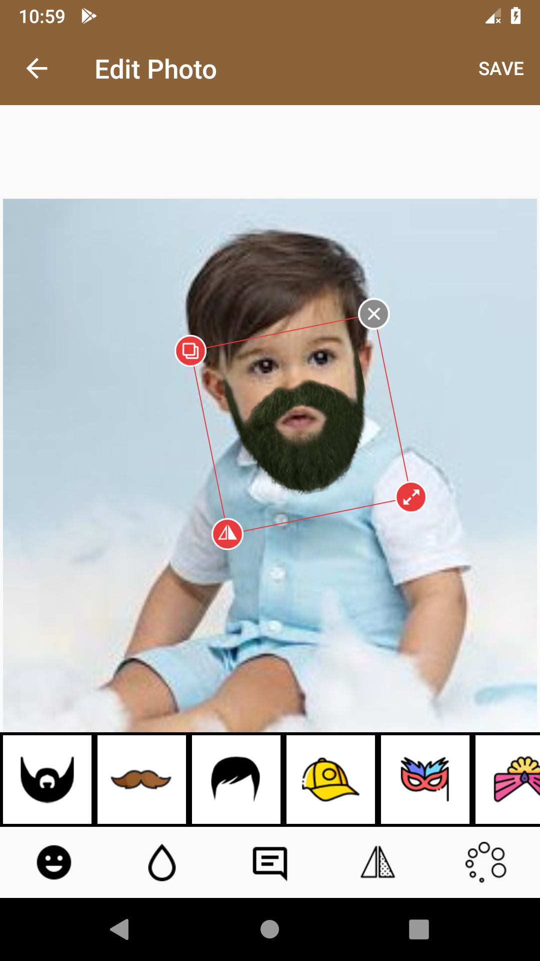 اسکرین شات 3 برنامه Beard Booth Photo Editor