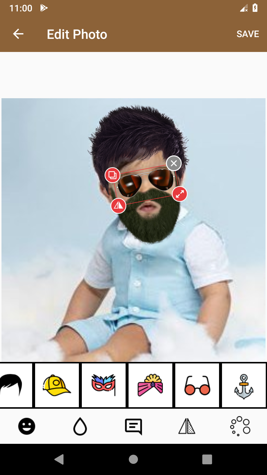 اسکرین شات 6 برنامه Beard Booth Photo Editor