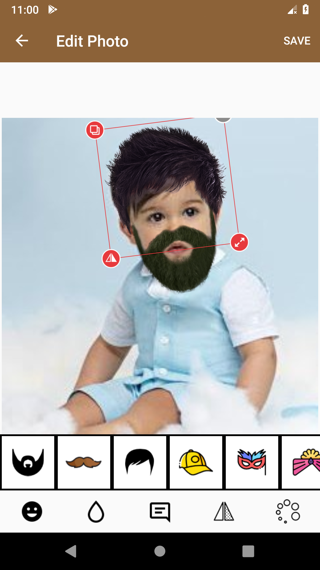 اسکرین شات 5 برنامه Beard Booth Photo Editor