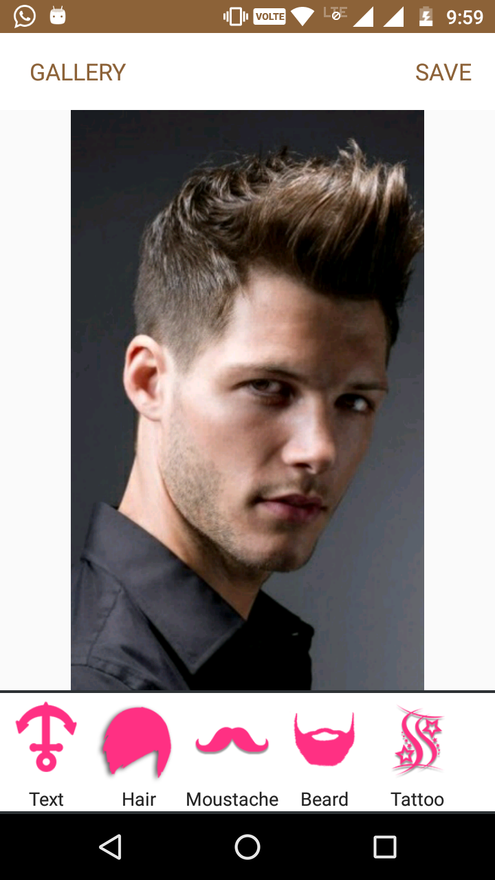 اسکرین شات 4 برنامه Boys Hairstyle Photo Editor
