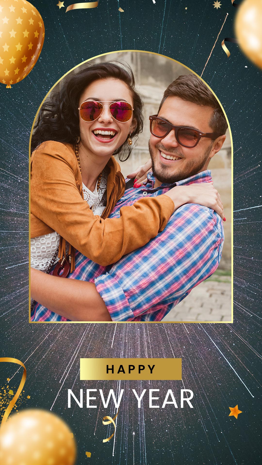 اسکرین شات 2 برنامه New Year Photo Frame & Quotes