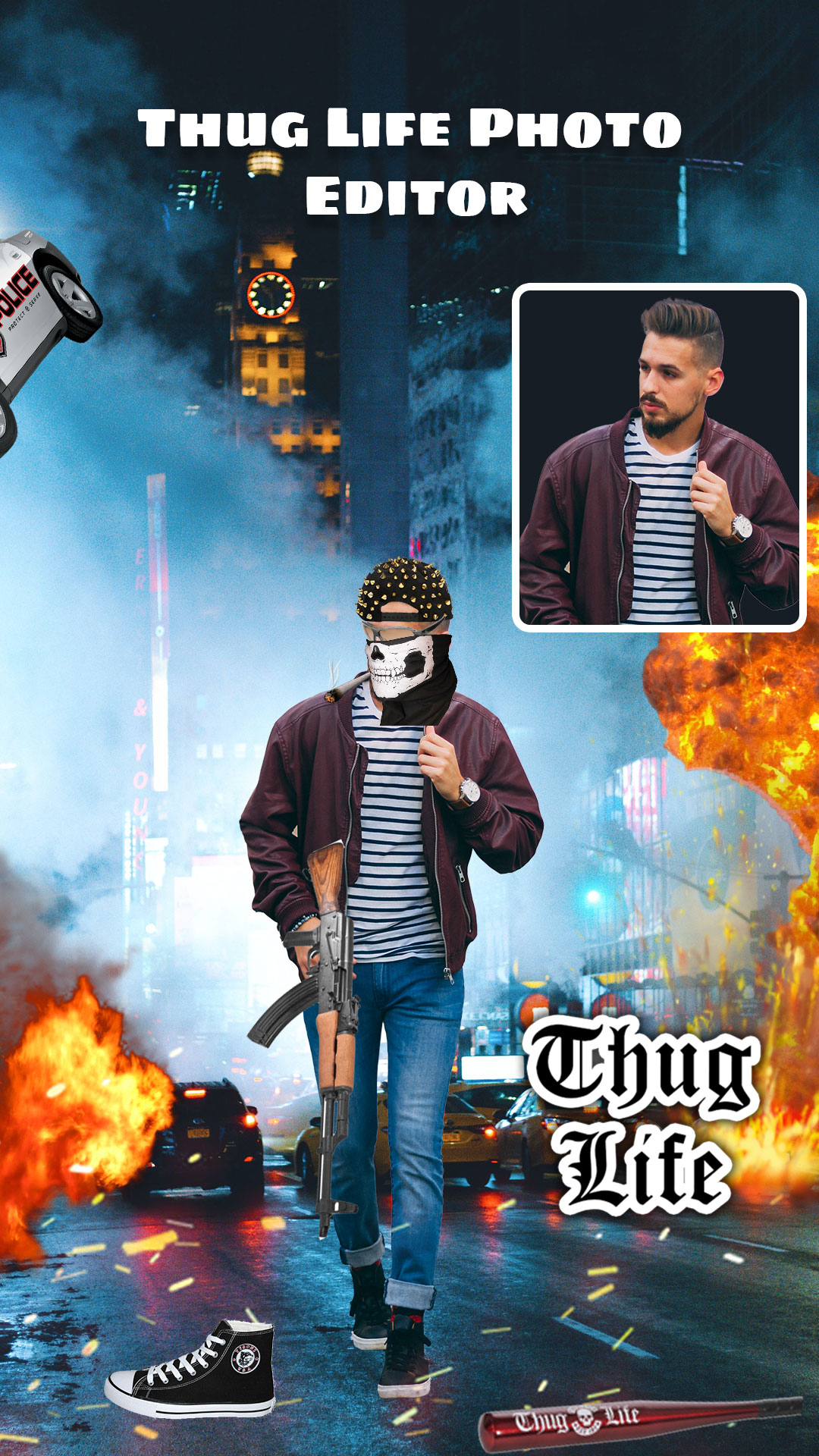 اسکرین شات 2 برنامه Thug Life Photo Editor