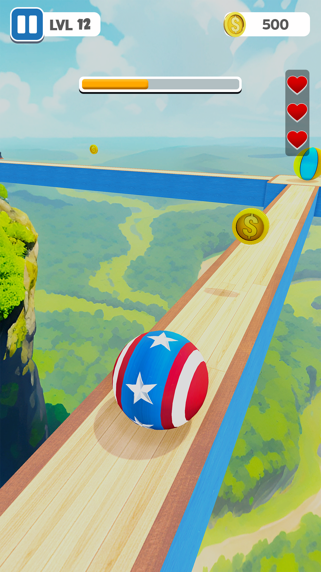 اسکرین شات 5 بازی Skyball Run Rolling Ball Game