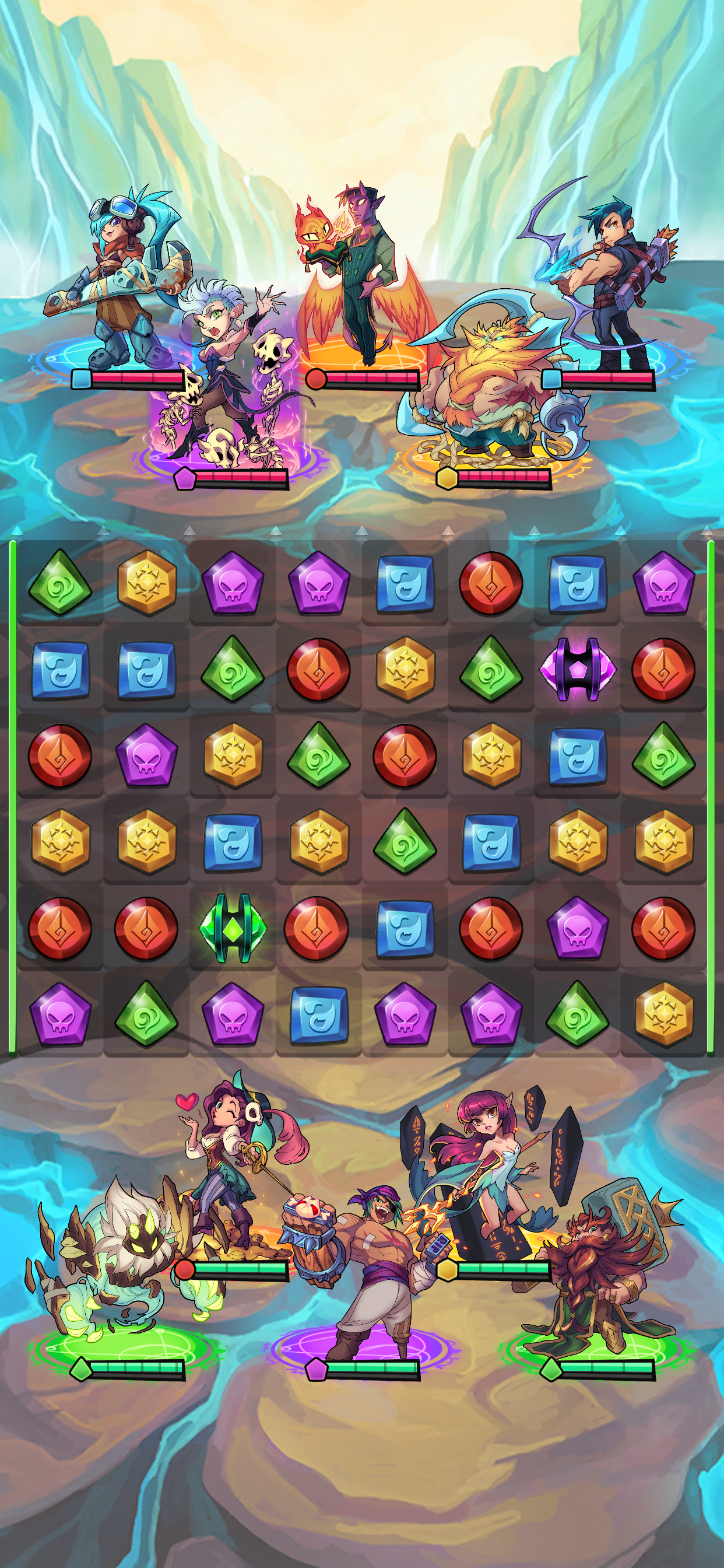 اسکرین شات 6 بازی Puzzle Brawl: Match 3 PvP RPG