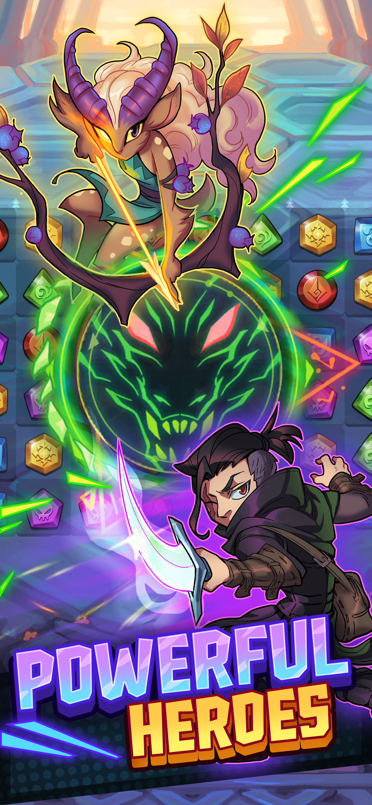 اسکرین شات 3 بازی Puzzle Brawl: Match 3 PvP RPG