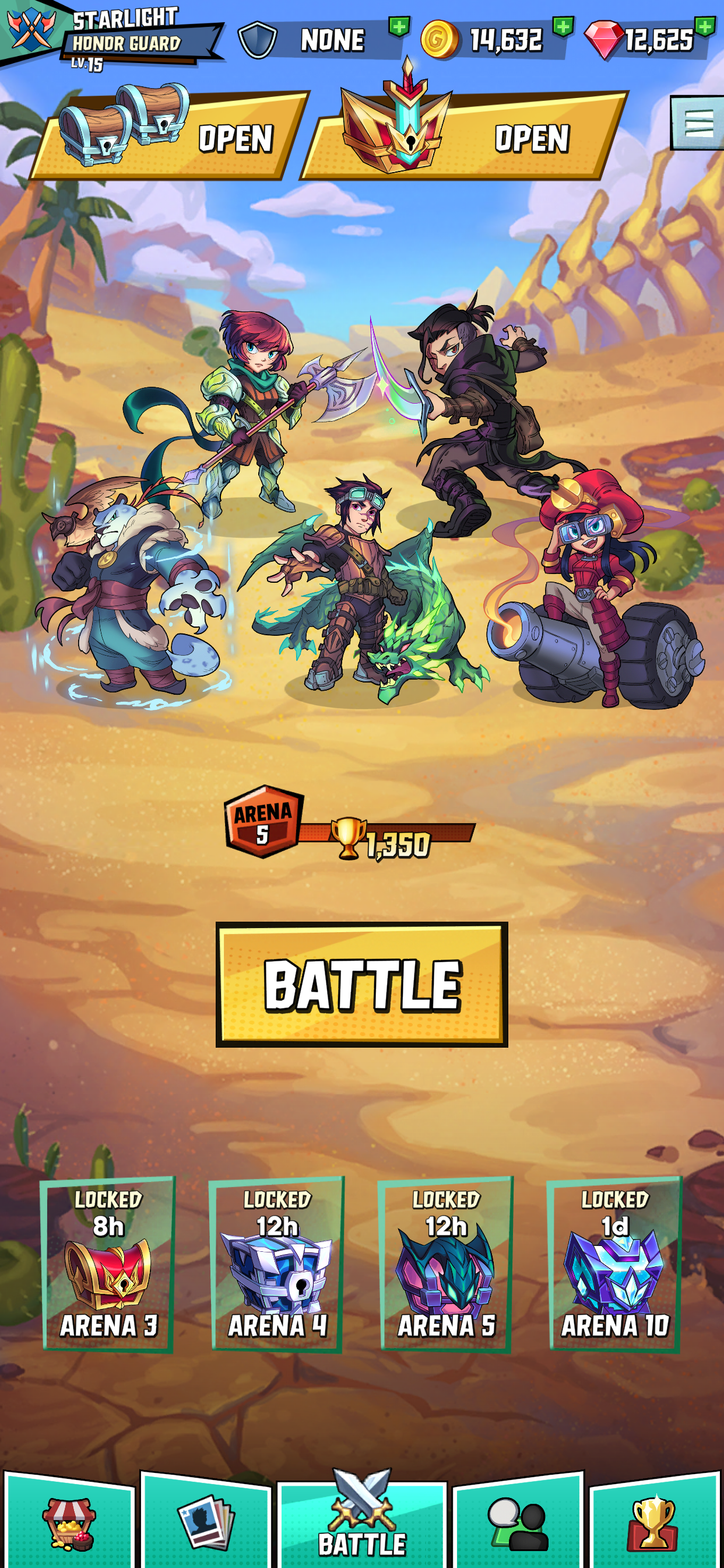 اسکرین شات 5 بازی Puzzle Brawl: Match 3 PvP RPG