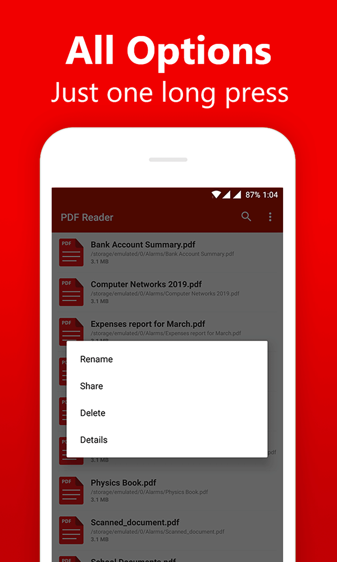 اسکرین شات 5 برنامه PDF Reader - PDF Viewer App