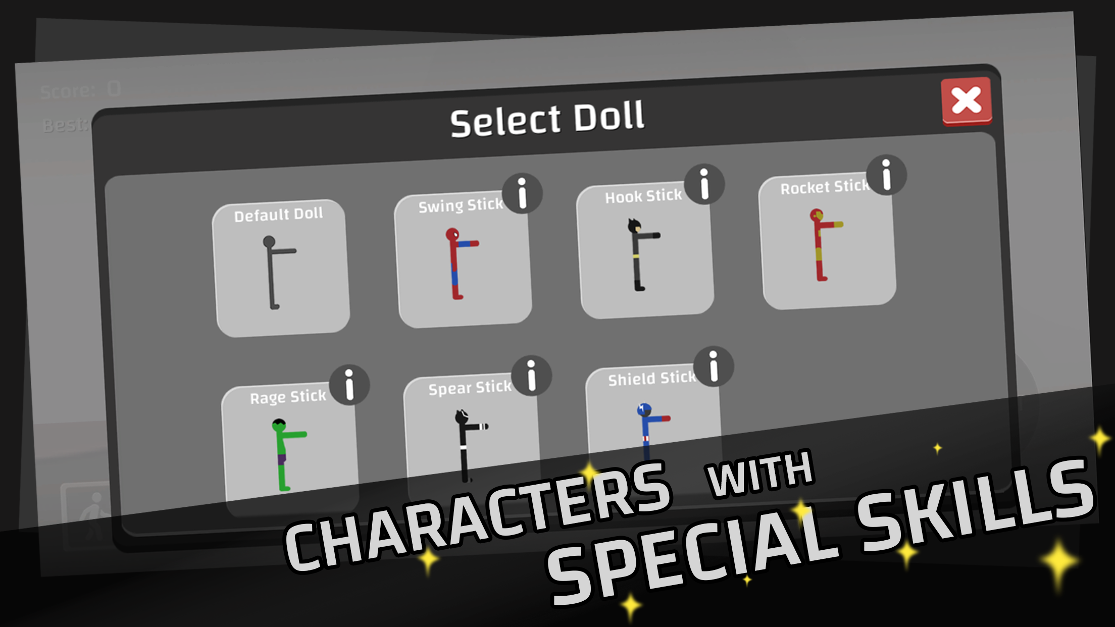 اسکرین شات 1 بازی Ragdoll Hero Dismounting Fly